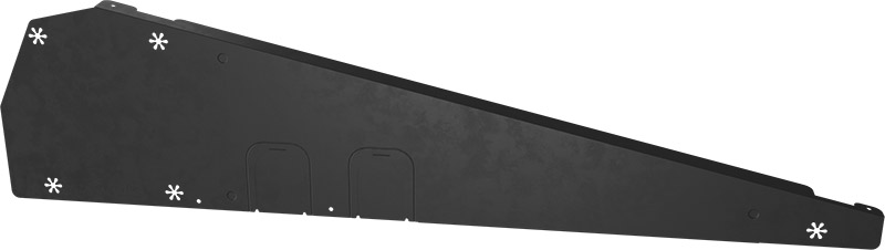 ESDEC FlatFix Fusion Winddeflektor links Schwarz (Basisprofil 940mm)