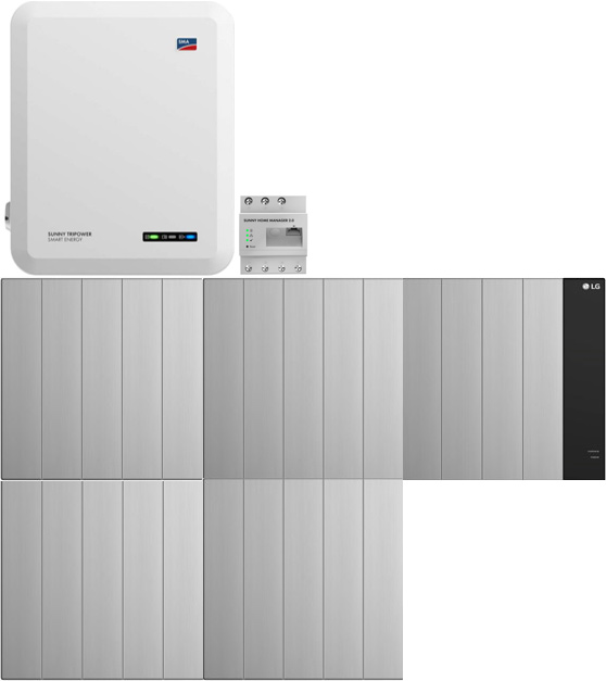 SMA Sunny Tripower 8.0 Smart Energy + LG ES Enblock FLEX 17.2