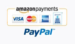 Our payment methods: PayPal AmazonPay Credit Card