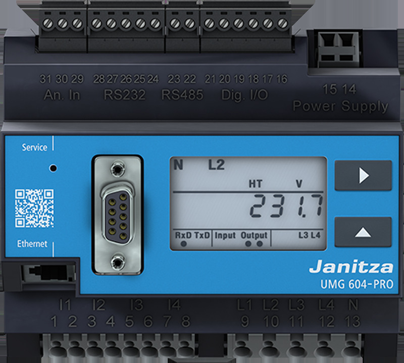SMA JANITZA Power Quality Analyser UMG 604 E