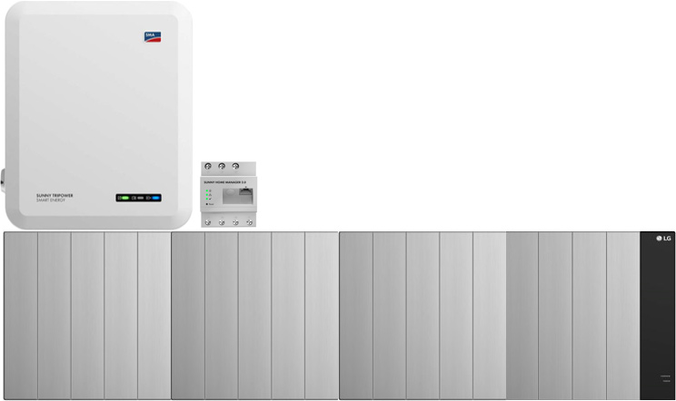 SMA Sunny Tripower 8.0 Smart Energy + LG ES Enblock FLEX 12.9